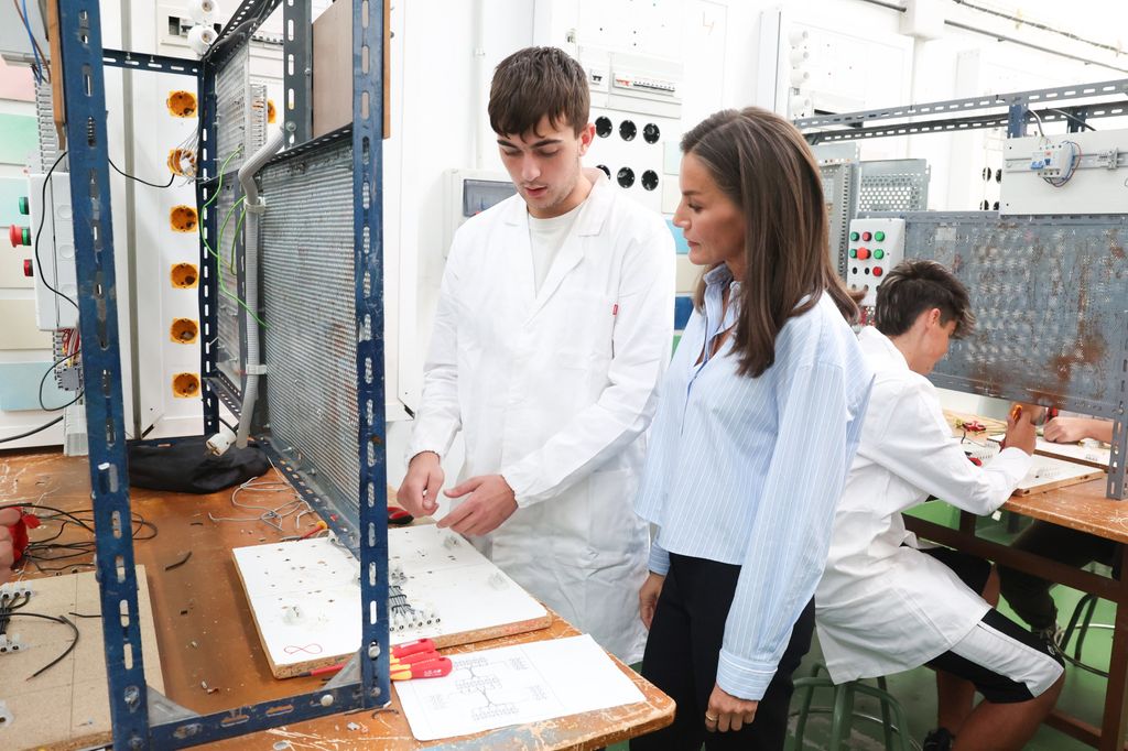 La reina Letizia en la apertura del curso de Formación Profesional el 18 de septiembre de 2024