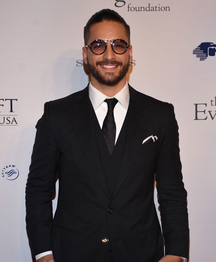 Maluma en un acto organizado por la Fundación Eva Longoria