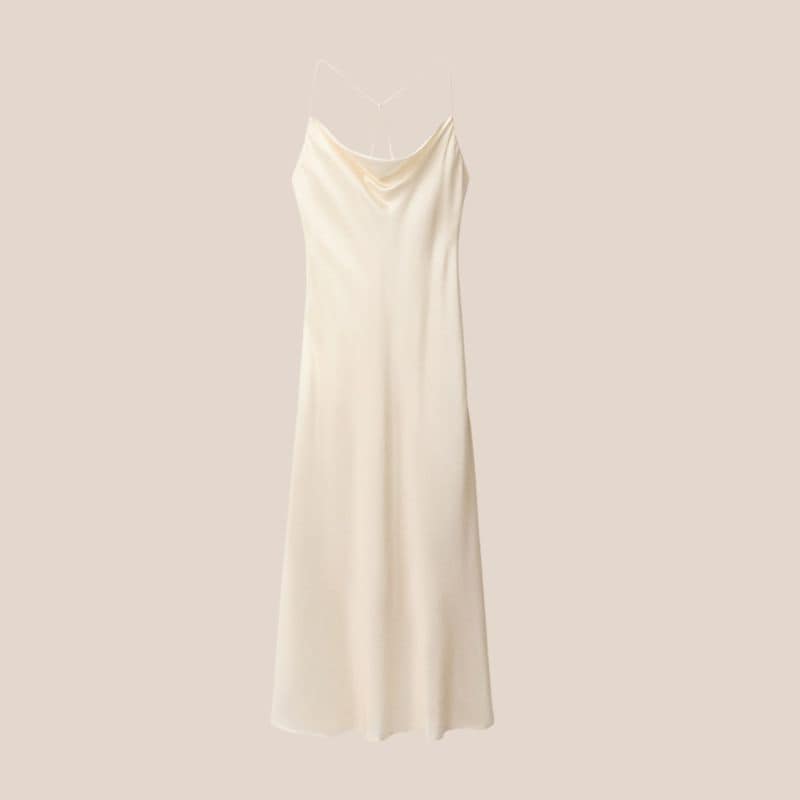 slip dress blanco