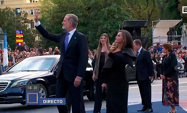 Llegada de los Reyes a los Premios Princesa Asturias