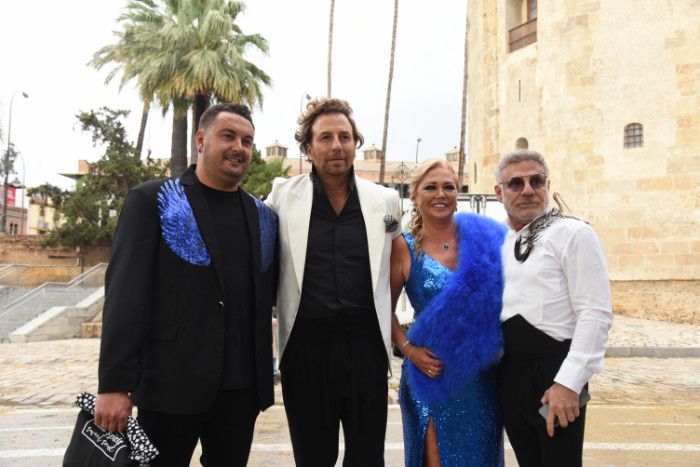 Belén Esteban y Miguel Marcos en la preboda de Joaquín Torres y Raúl Prieto