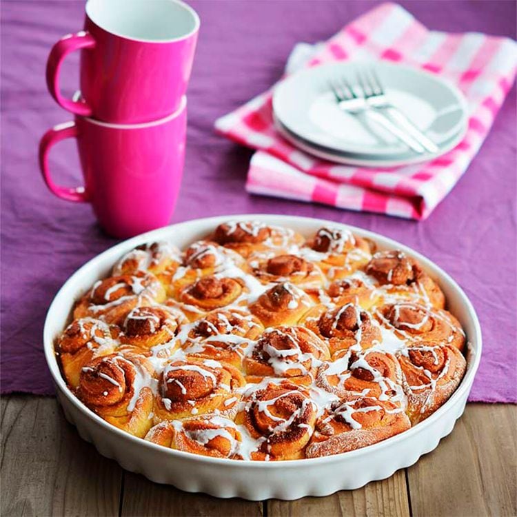 Pastel de 'cinnamon rolls'