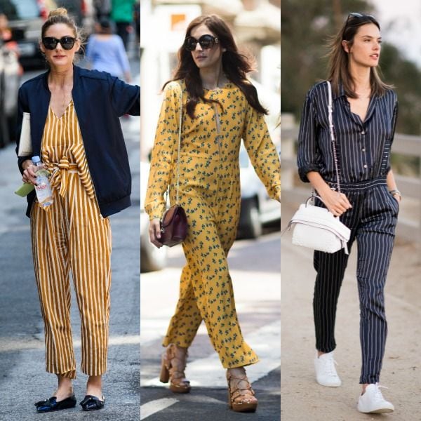 Los jumpsuits de hilo con estampados de rayas o flores de Olivia Palermo, Eleonora Carisi y Alessandra Ambrosio destilan verano por los cuatro costados. Son uno de los hits de picnic-wear que puedes lleavr este verano, ligeramente oversize y de tirantes, y con zapatos planos o zapatillas.
