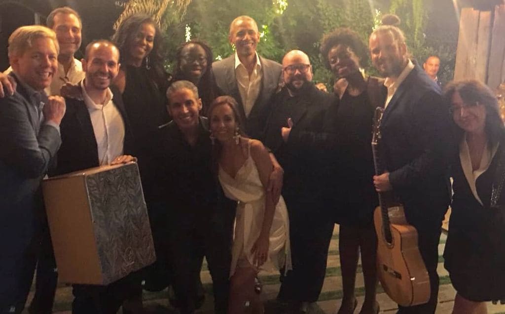 Pitingo with the Obamas