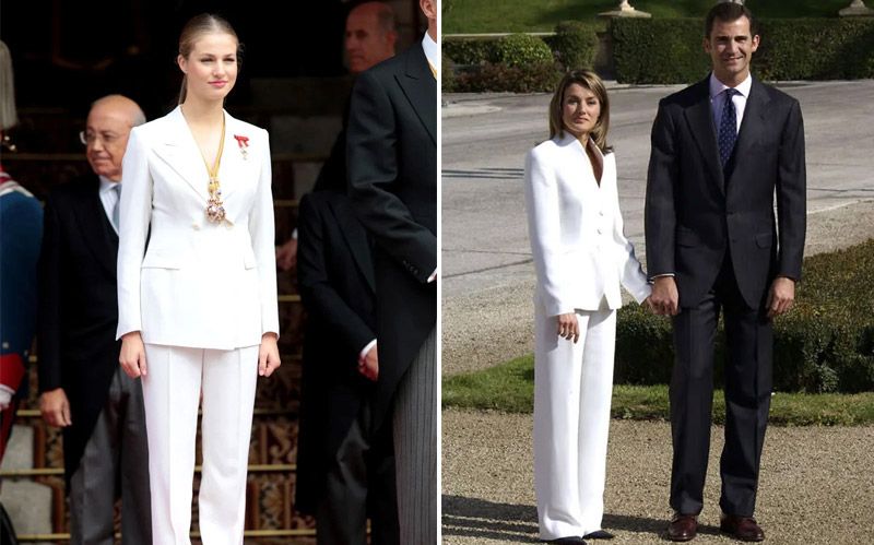 Selena Gomez se apunta al traje blanco que enamora a la reina Letizia y Leonor