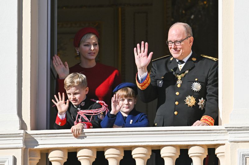 Charlene de Mónaco, Alberto de Mónaco, Jacques y Gabriella de Mónaco