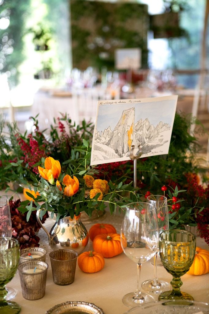 Decoración de bodas de invierno de temporada