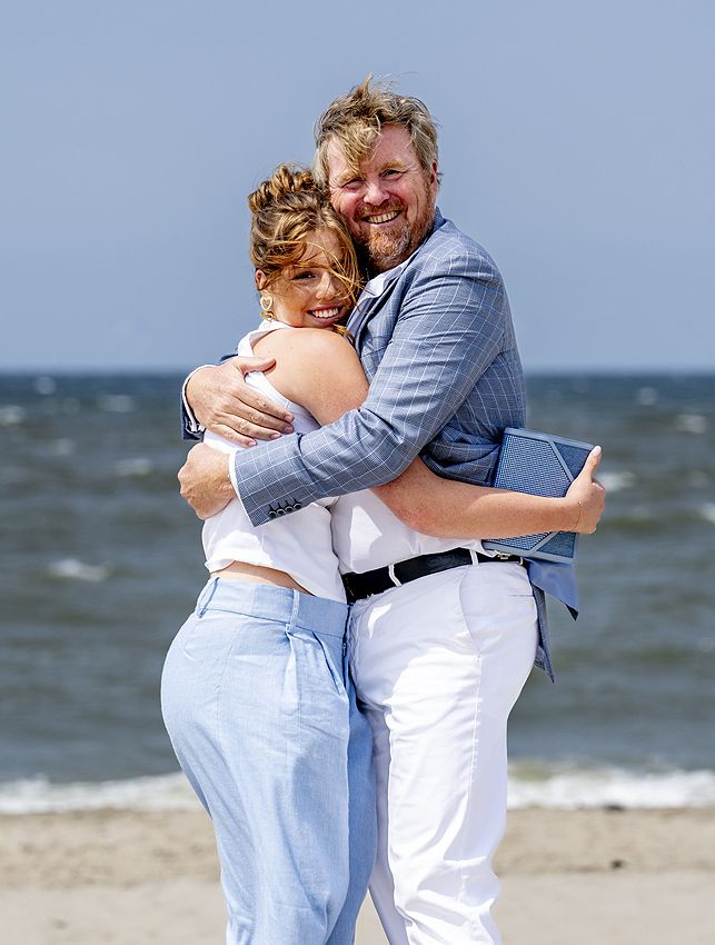 Guillermo y Máxima de Holanda con Amalia, Alexia y Ariane