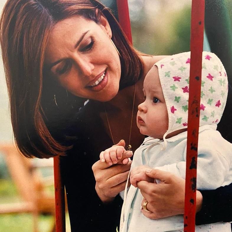 María Celeste y su hijo