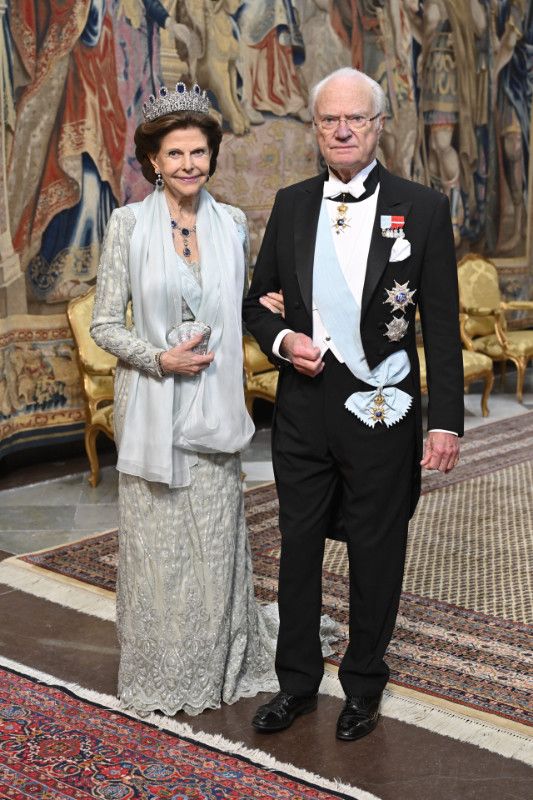 La Familia Real sueca en la cena con los premios Nobel