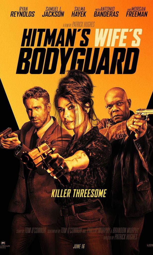 Salma Hayek Joins Ryan Reynolds and Samuel L. Jackson in Trailer for The Hitman\'s Wife\'s Bodyguard