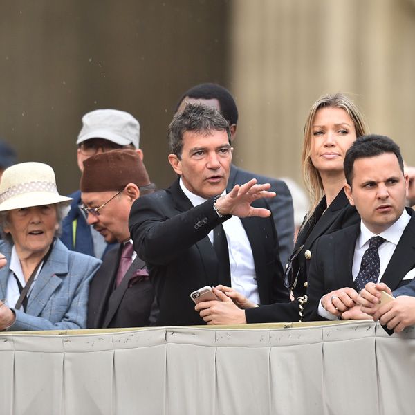 Antonio Banderas y Nicole Kimpel han asistido a la audiencia del papa Francisco en el Vaticano
