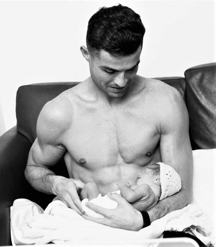 Cristiano Ronaldo y su hijo