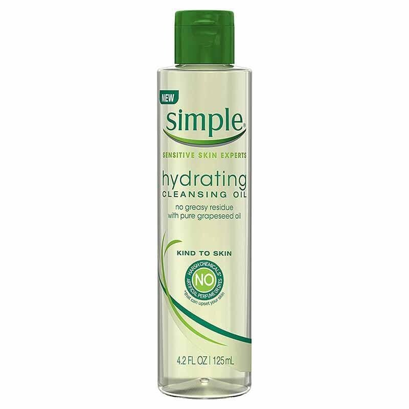 simple skincare hydrating cleansing oil