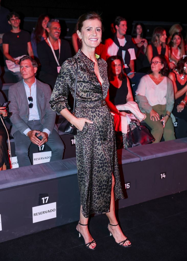 Nuria March en el front row de la colección De la Cierva y Nicolás durante la Pasarela Cibeles Mercedes-Benz Fashion Week Madrid 2024 en Madrid, el jueves , 12 de septiembre de 2024.