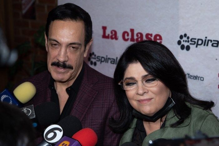 Victoria Ruffo y Omar Fayad