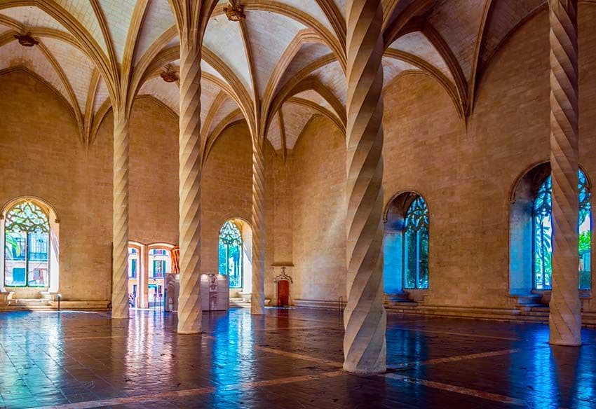 Interior de la Lonja de Palma, Mallorca