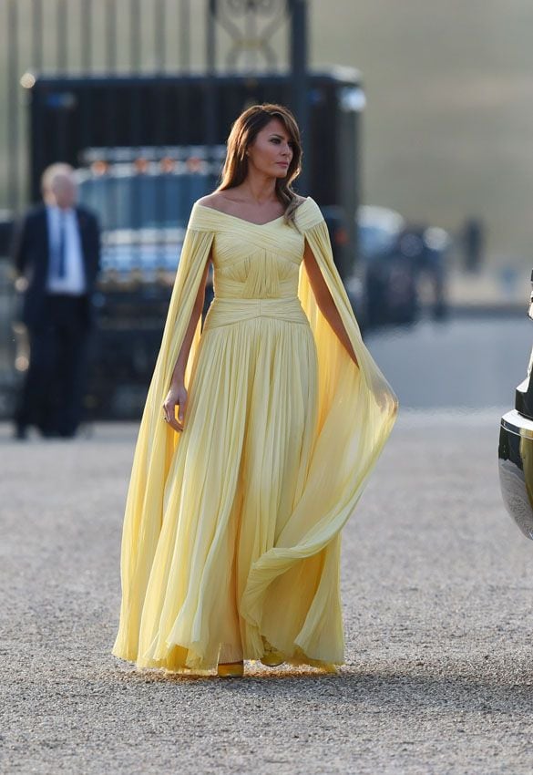 melania trump edad vestido bella