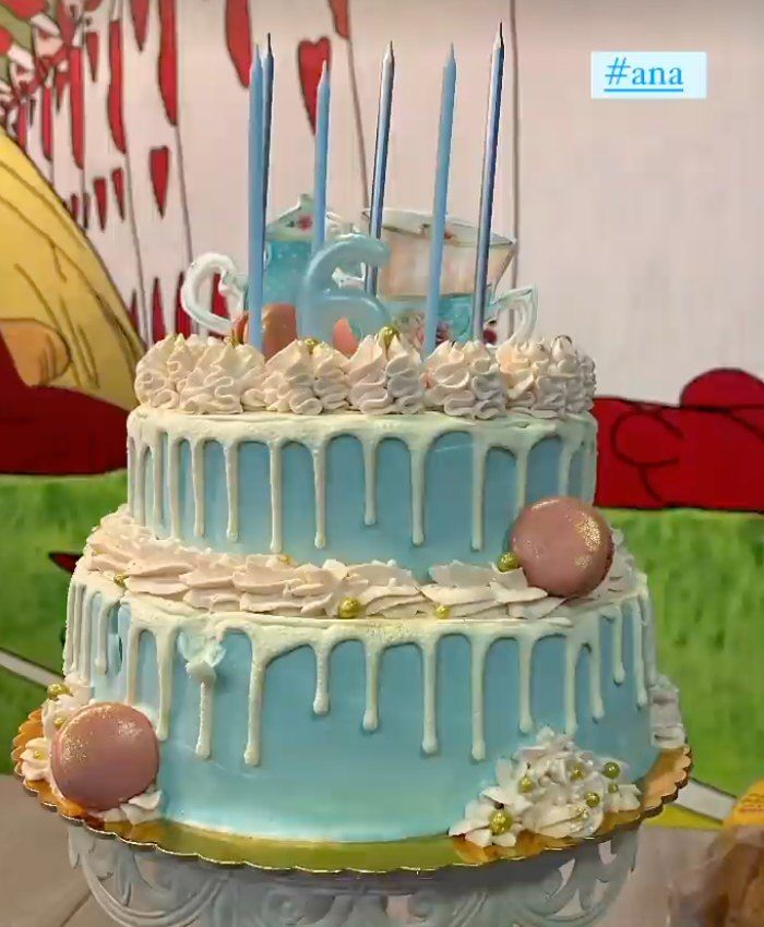 La tarta del sexto cumpleaños de Ana 