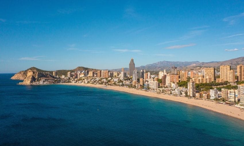 Panorámica de la ciudad de Benidorm.