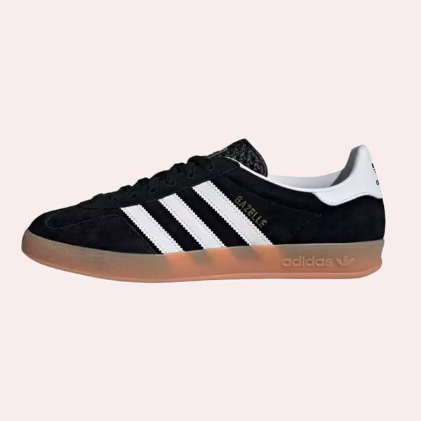 Zapatillas Adidas Gazelle Indoor JI2060 en color negro y blanco