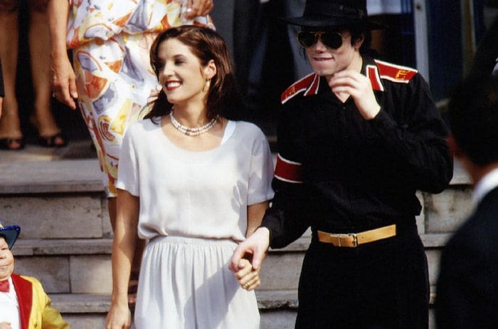 Lisa Marie Presley con Michael Jackson