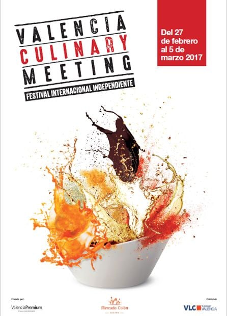 Cartel de la primera edición de 'Valencia Culinary Meeting'.
