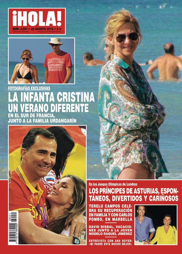 PORTADAS HOLA INFANTA CRISTINA E IÑAKI URDANGARIN