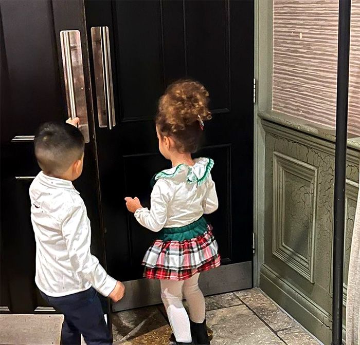 Dos de los hijos de Cristiano Ronaldo y Georgina Rodríguez