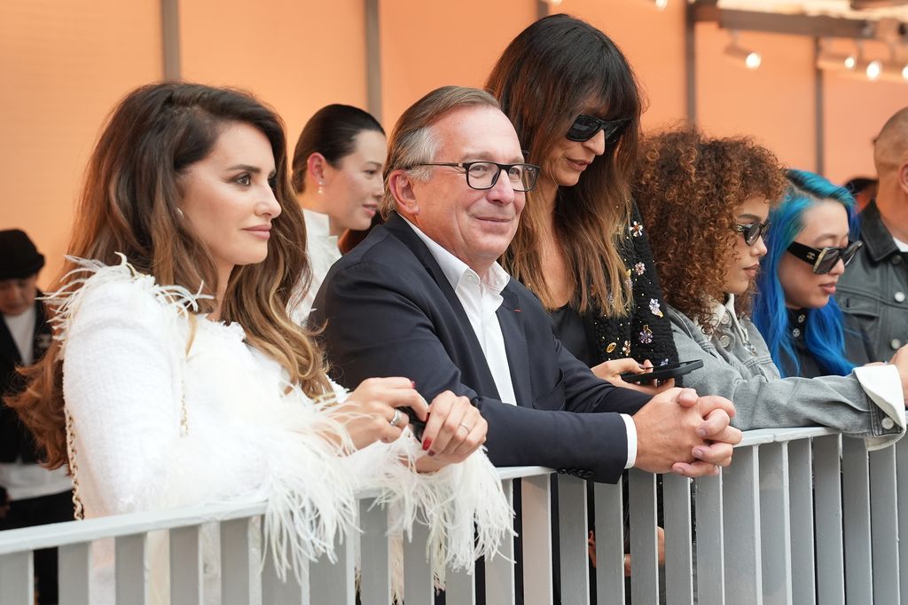 HONG KONG, CHINA - NOVEMBER 05: Penelope Cruz and Bruno Pavlovsky attend the CHANEL Cruise 2024/25 Hong Kong Replica Show at the Hong Kong Design Institute on November 05, 2024 in Hong Kong, China.  (Photo by Anthony Kwan/Getty Images for CHANEL)