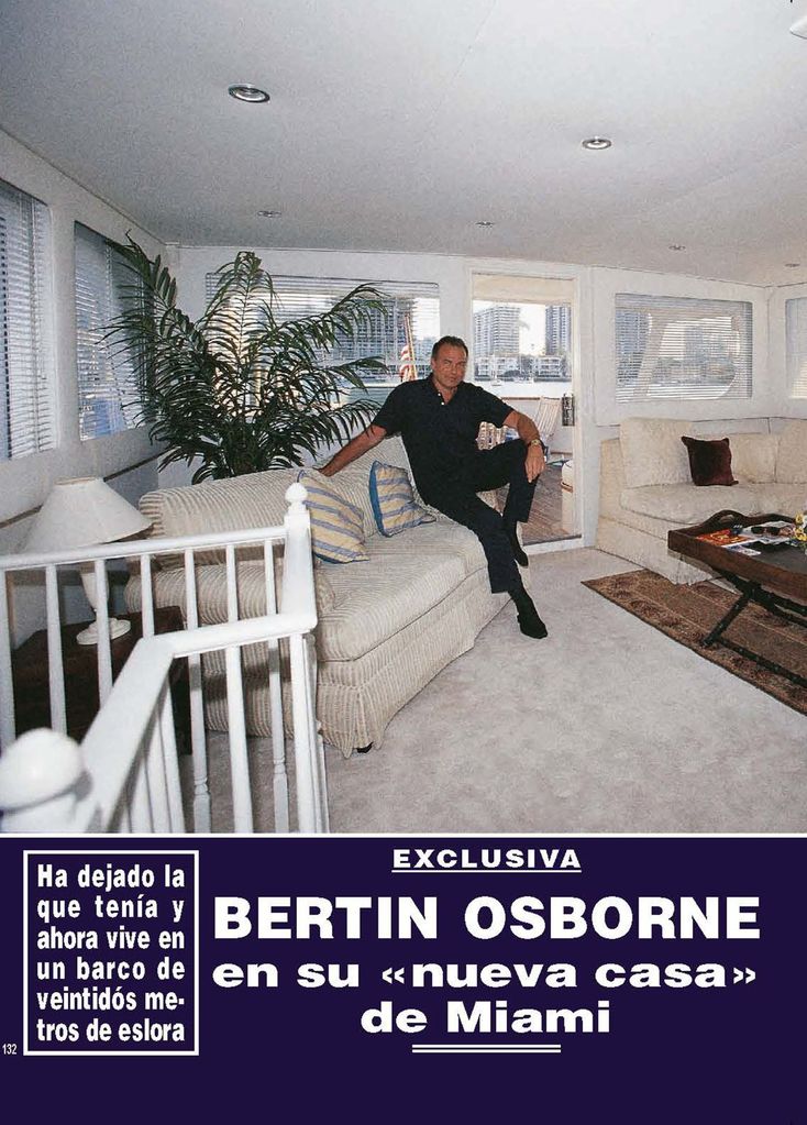 Bertín Osborne en su yate