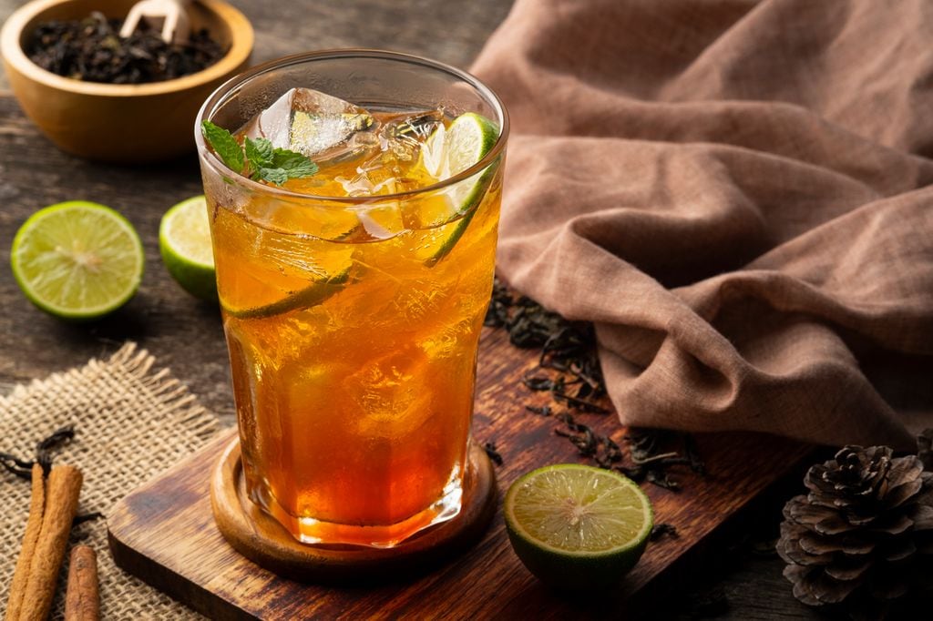 'Iced tea' con té negro y lima