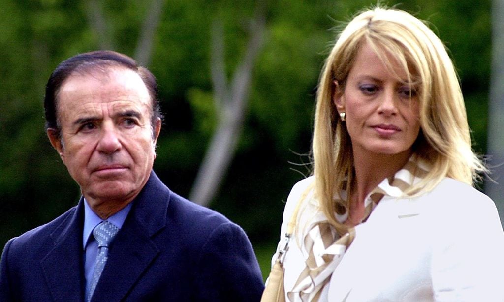 Cecilia Bolocco y Carlos Menem