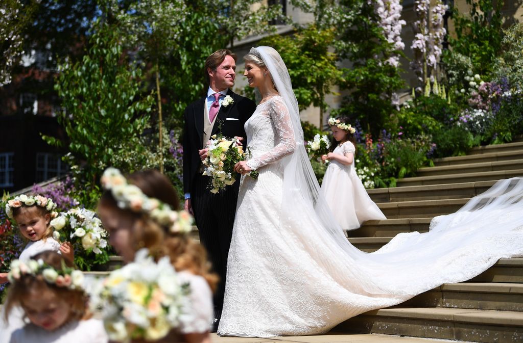 Lady Gabriella y Thomas Kingston, el día de su boda en mayo de 2019