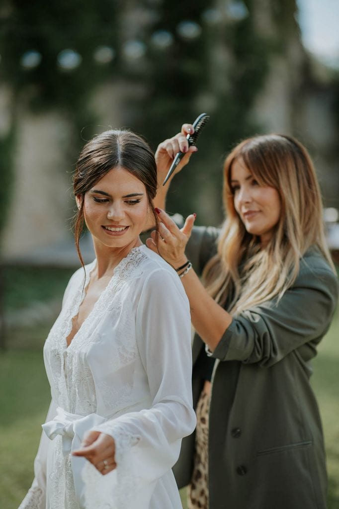 La boda de Raquel en Elche maquillaje y peluquería