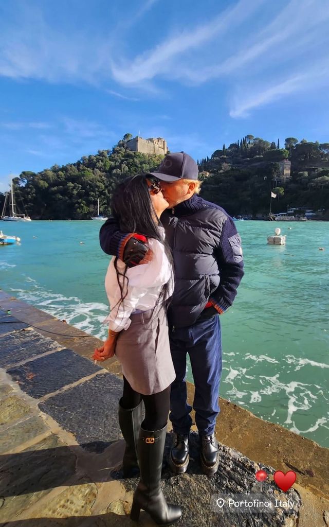 Cristian y Mariela disfrutaron de su romance en Portofino, muy a la italiana.