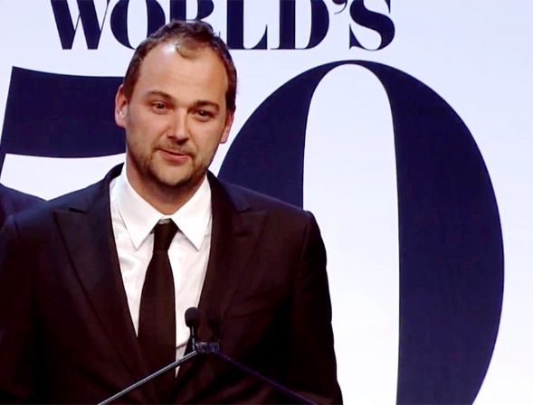 Daniel Humm, chef de 'Eleven Madison Park', en un momento de la ceremonia.
