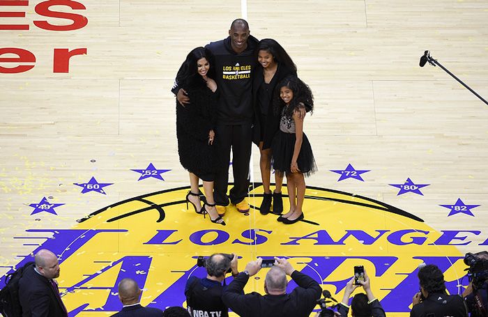 kobe bryant con su familia