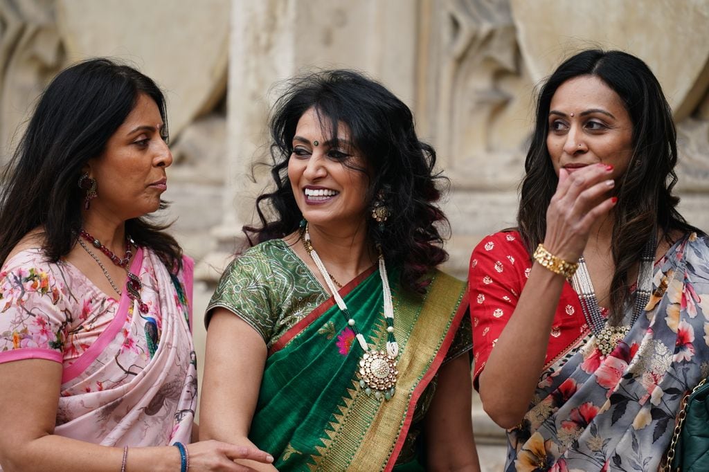 Performers ahead of the annual Commonwealth Day Service of Celebration at Westminster Abbey, in London. Picture date: Monday March 10, 2025. (Photo by Ben Whitley/PA Images via Getty Images)