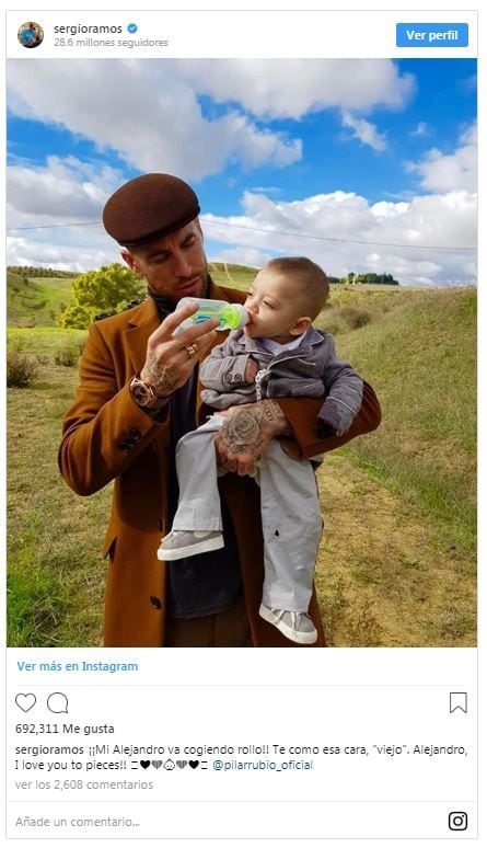 Sergio Ramos y Pilar Rubio