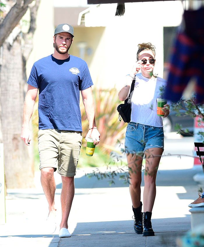 Liam Hemsworth y Miley Cyrus