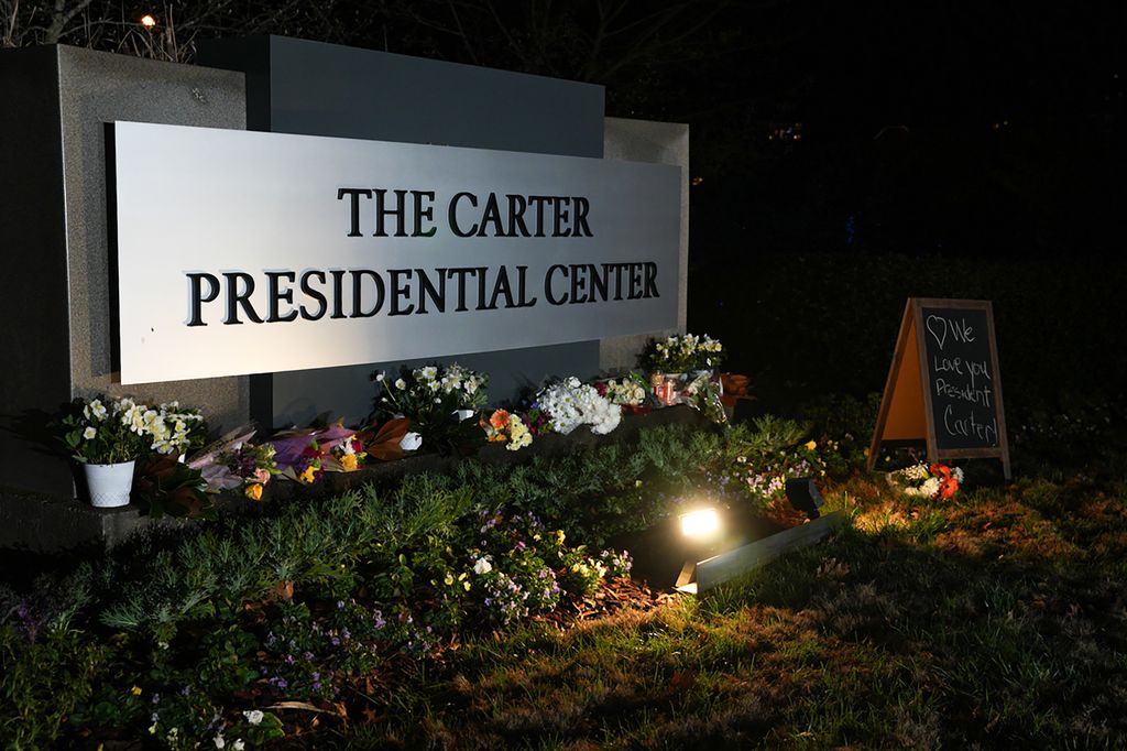 monumento conmemorativo a Jimmy Carter en Atlanta, Georgia