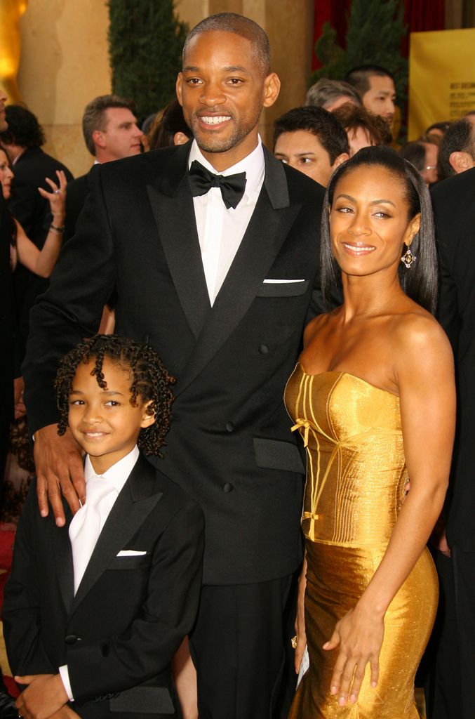 Will Smith con su hijo Jaden Smith y su mujer Jada Pinkett Smith