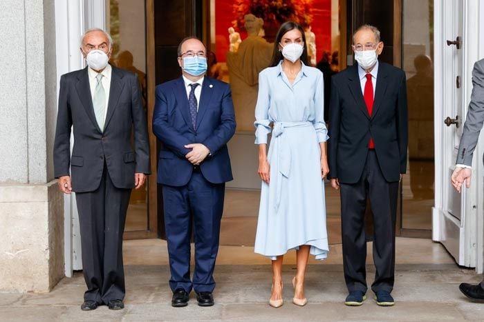 reina Letizia, Carlos Zurtia, Miquel Iceta y Javier Solana