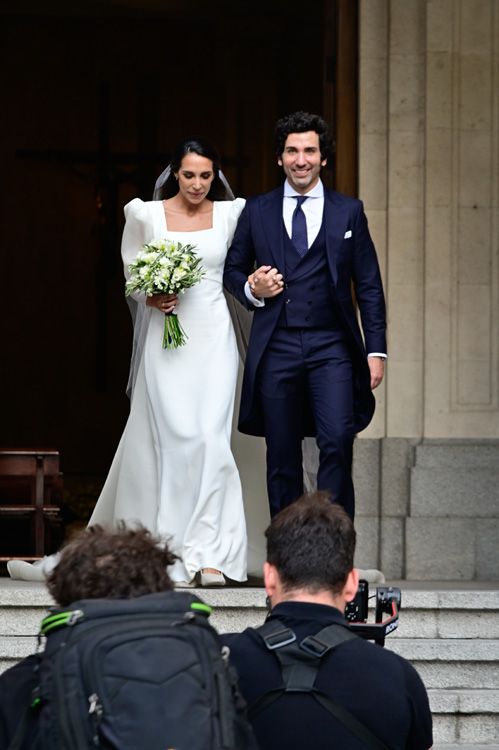 Los novios tras jurarse amor eterno