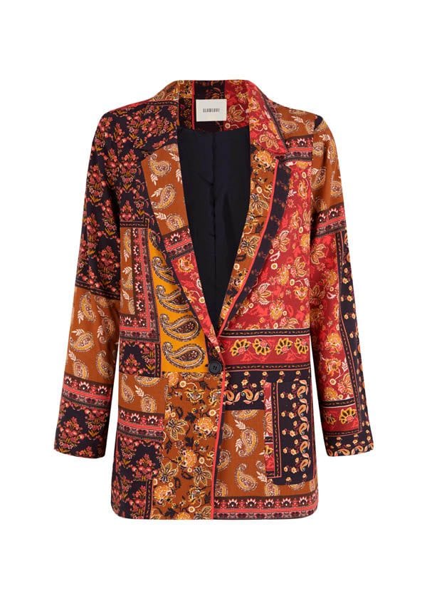 blazer estampado pasely