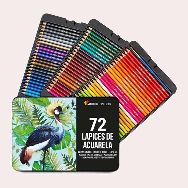 Zenacolor 72 Lapices Acuarelables Pincel