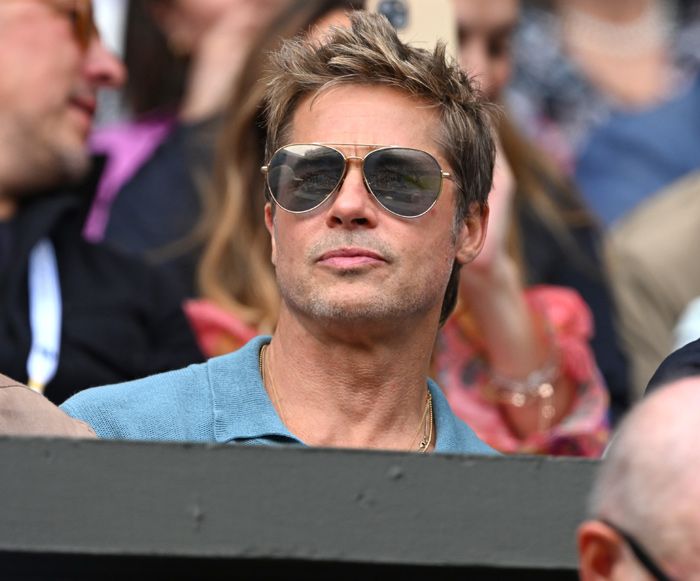 Brad Pitt causa furor en la final de Wimbledon