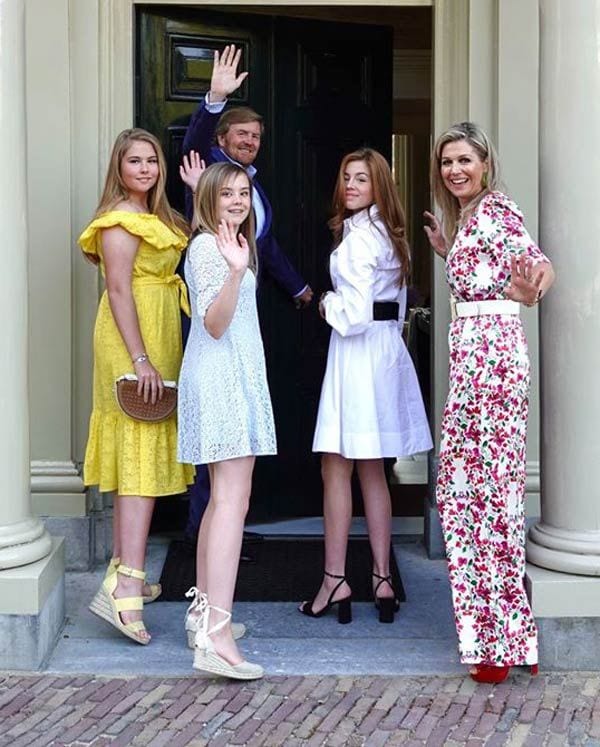 Máxima de Holanda y sus hijas