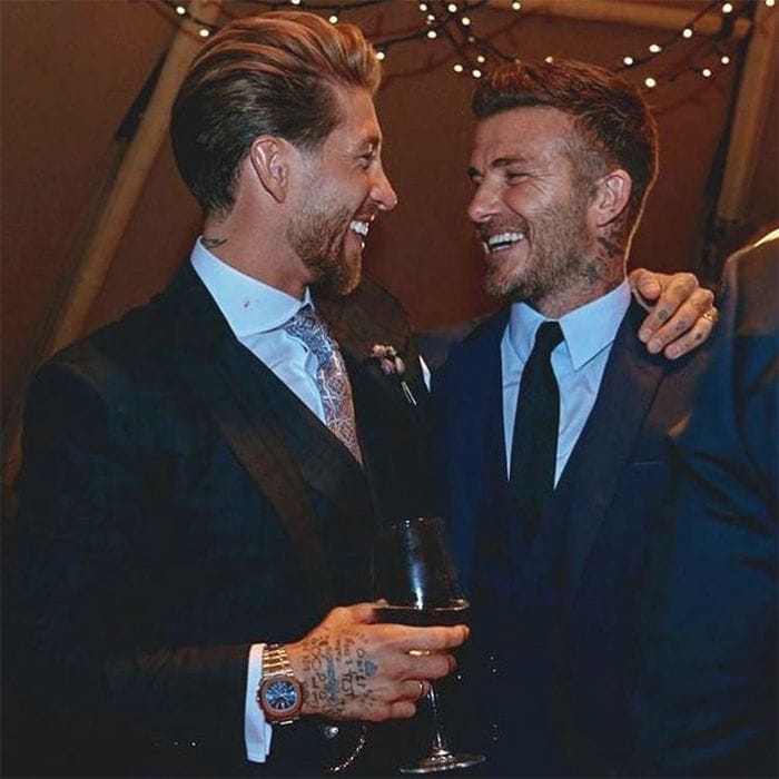 David Beckham publica sus fotos favoritas con Sergio Ramos en su boda